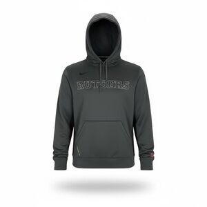 Nike Therma Fit Hoodie Rutgers Field Hockey. Grey Black Size S
